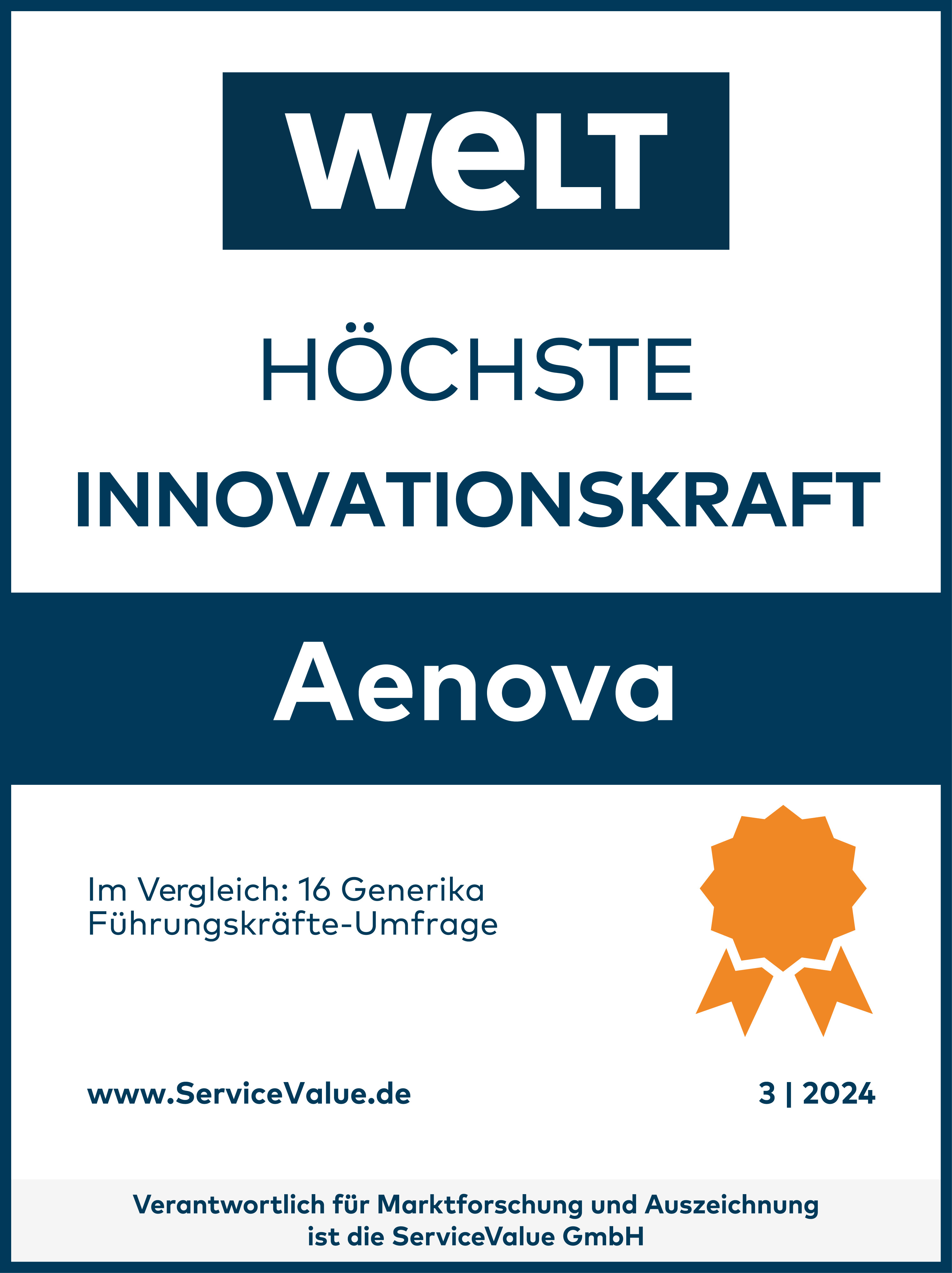 Siegel Innovationskraft 2024 HÖ CHSTE Aenova