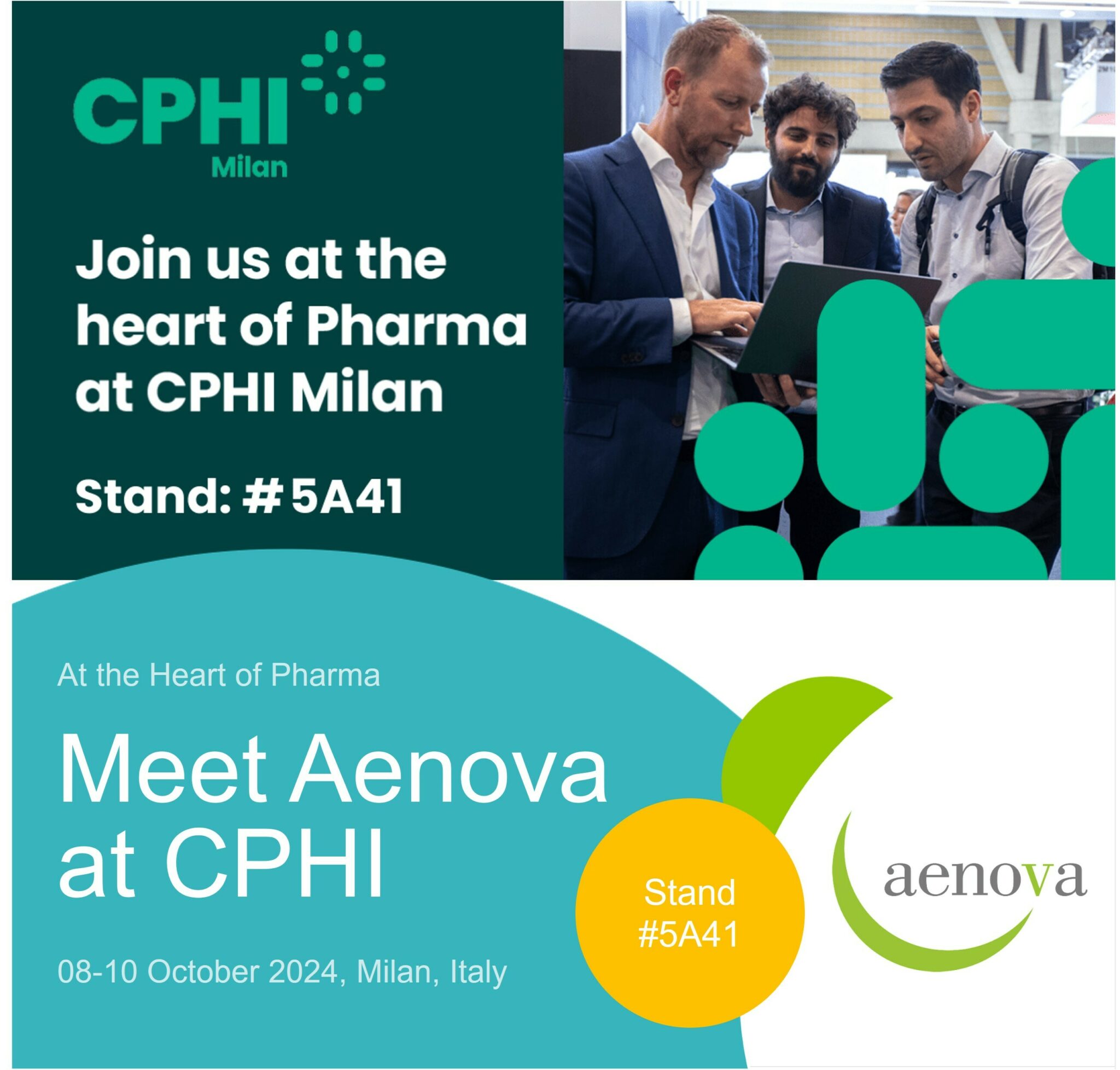 08/10/2024 Meet Aenova at CPHI 2024 in Milan Aenova Group