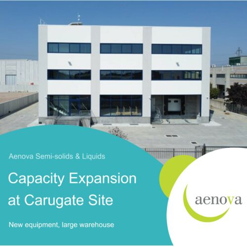 Aenova investiert in zusätzliche Produktionskapazitäten für Semisolida und nicht sterile Flüssigkeiten am Standort Carugate