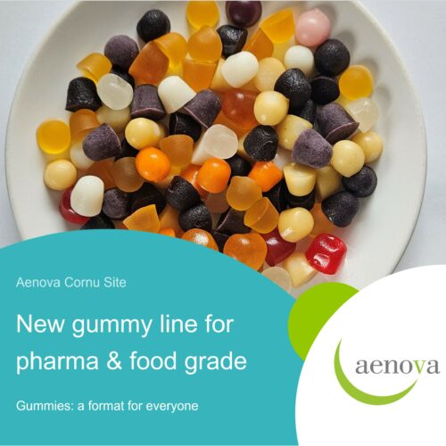 Aenova expands with new gummy line for pharma and food grade