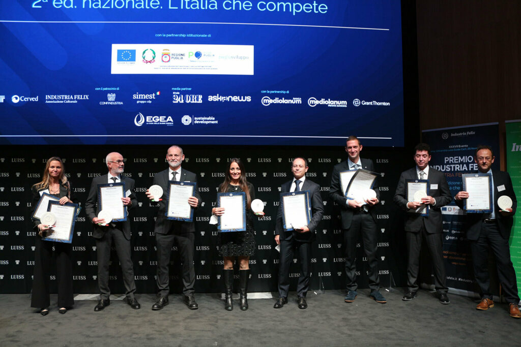 Premio Industria Felix award ceremony in the "Chemicals & Pharmaceuticals" category